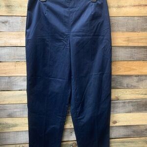 Women's Size 12P Talbots Navy Ankle Pants